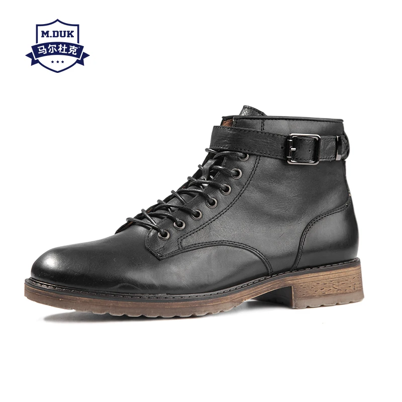

cowhide Winter Martin Boots men Real Leather mens boots cowhide mens boots chelsea fashion shoes autumn steel toe shoes male