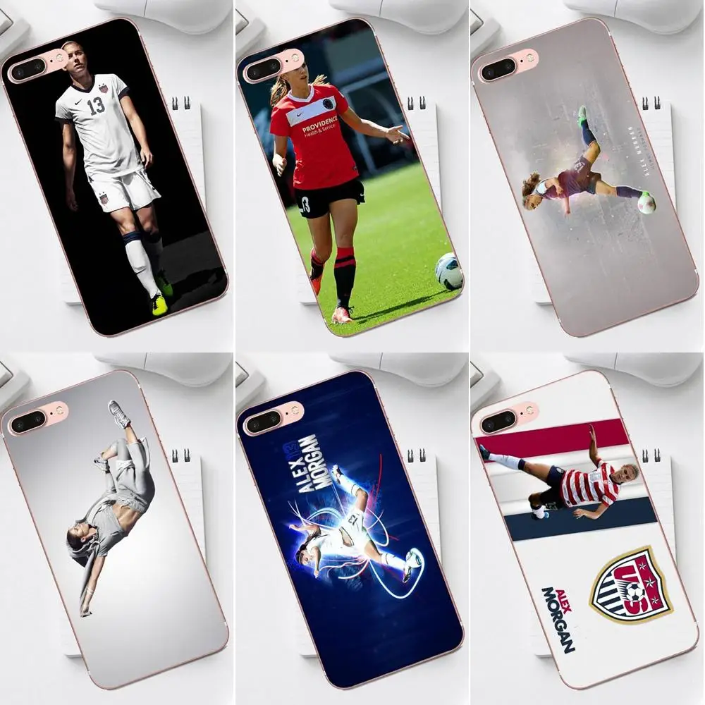 

Qdowpz TPU Patterns For iPhone 4 4S 5 5C SE 6 6S 7 8 Plus X XS Max XR Galaxy A3 A5 J1 J3 J5 J7 2017 Alex Morgan Soccer
