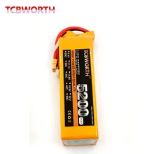 TCBWORTH LiPo Battery 6S 22.2V 5200mAh 30C RC Drone For RC Airplane Quadcopter Car Boat AKKU Li-ion battery