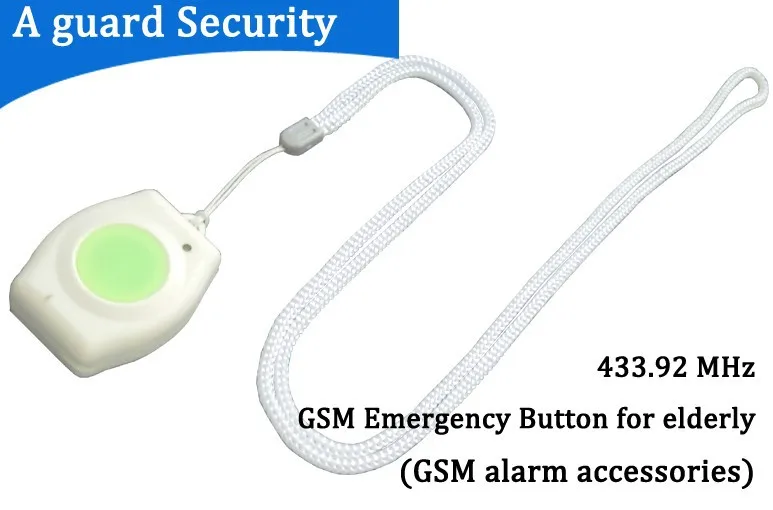 Беспроводная портативная тревожная кнопка для пожилых людей GSM-аксессуар Аварийная кнопка 433,92 MHz King Pigeon EM-60