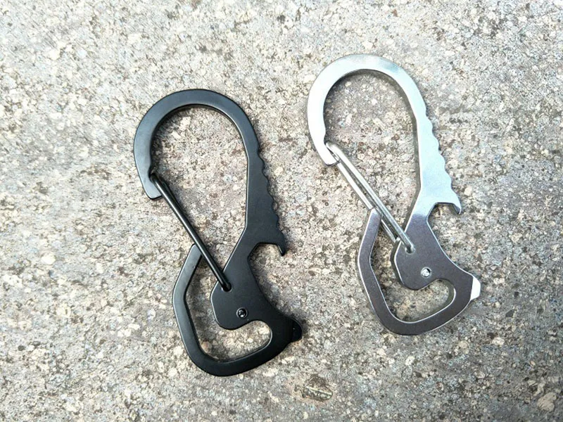 Key Chain Bottle Opener Outdoor Camping Tool Travel Adventure Sports Accessory Keychain Carabiner Buckle Rock Climbing Equipment (3)