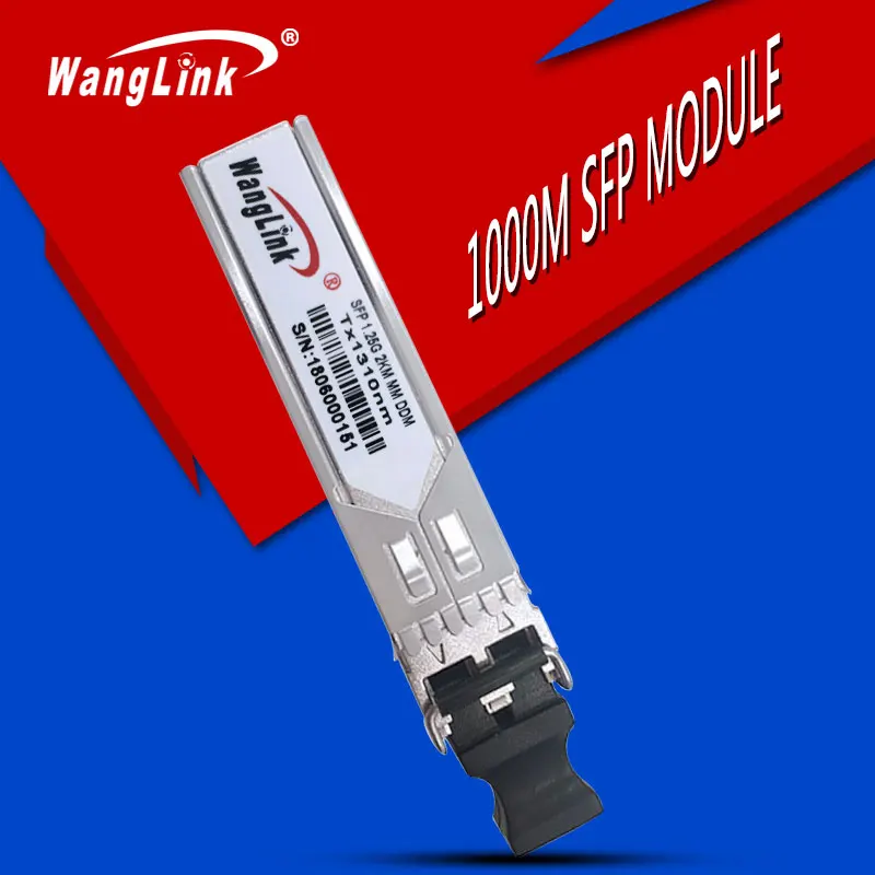 Wanglink 1,25 г SFP модуль мм 850nm 550 м Совместимость с ethernet коммутатор gigabit SFP модуль