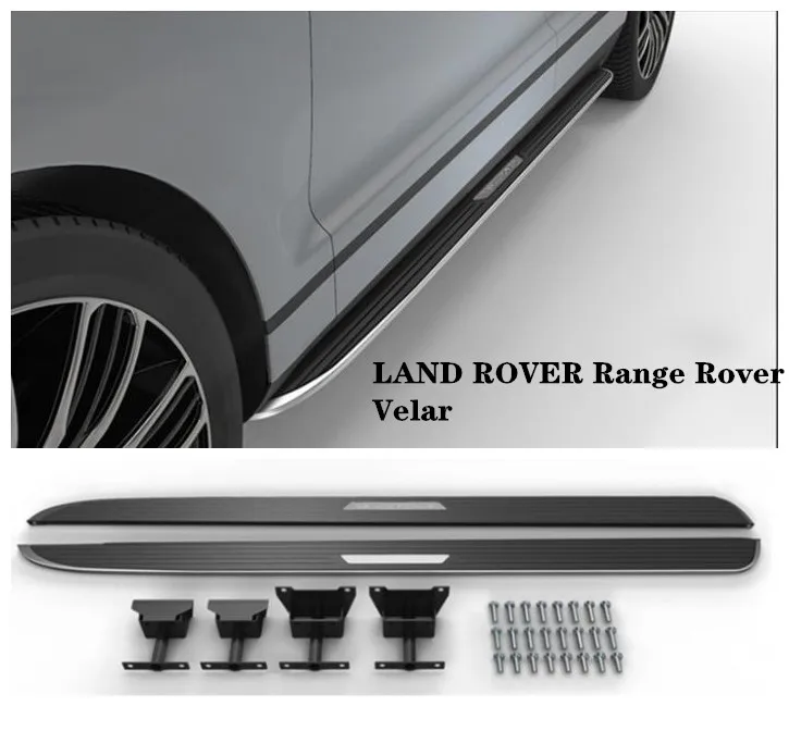 

High Quality Aluminum alloy Car Running Boards Side Step Bar Pedals Fits For LAND ROVER Range Rover Velar 2017 2018 2019
