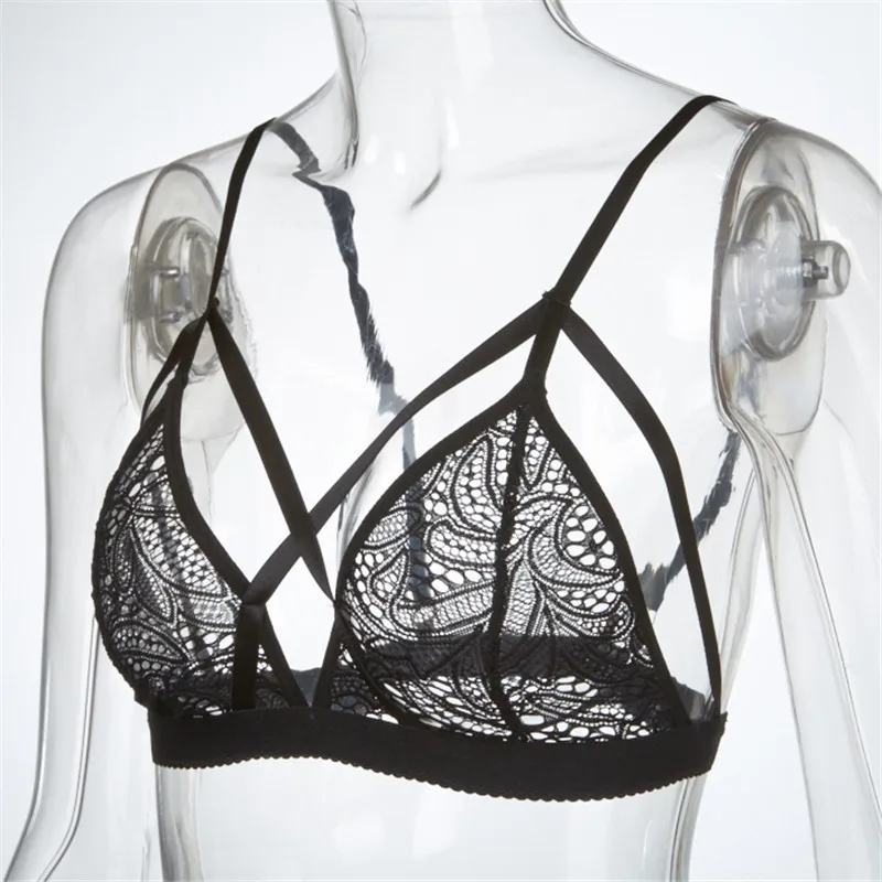النساء مثير عبر ضمادة قطع علوية بدون أكتاف الزهور شير الرباط البرازيلي سلس Bralette بوستير اللياقة البدنية كمال الأجسام غير مرئية يطير الصدرية