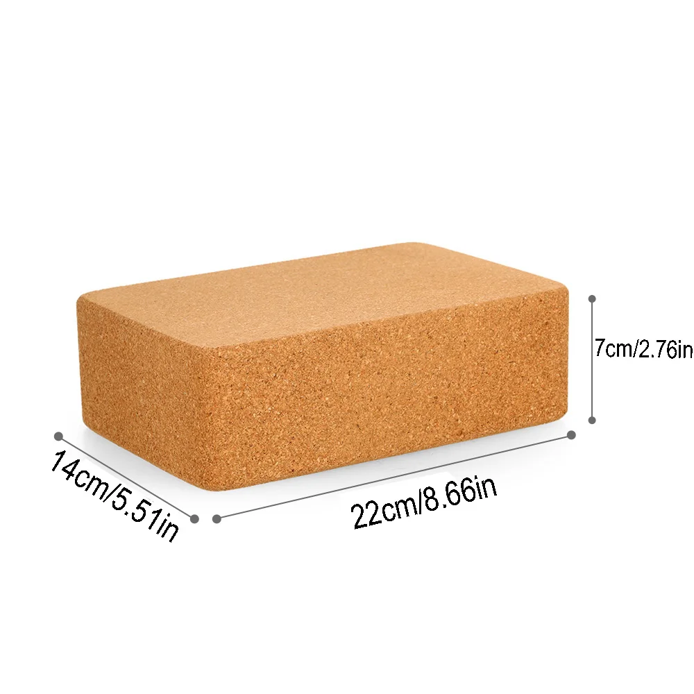 Cork Wood Yoga Blocks High Density Non-slip Nature Soft Wood Yoga Brick Moisture-Proof Aid Balance and Flexibility Tool Cork Wood Yoga Blocks High Density Non-slip Nature Soft Wood Yoga Brick Moisture-Proof Aid Balance and Flexibility Tool