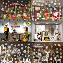 navidad diy christmas window decorative films halloween electrostatic stickers christmas decorations for home new year 2019 - Christmas Decorative Window Film navidad diy christmas window decorative films halloween electrostatic stickers christmas decorations for home new year 2019 - Christmas Decorative Window Film
