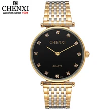 Ultrathin watches Lovers Rhinestone watch for men stainless steel Men s Women s quartz Wrist Watch