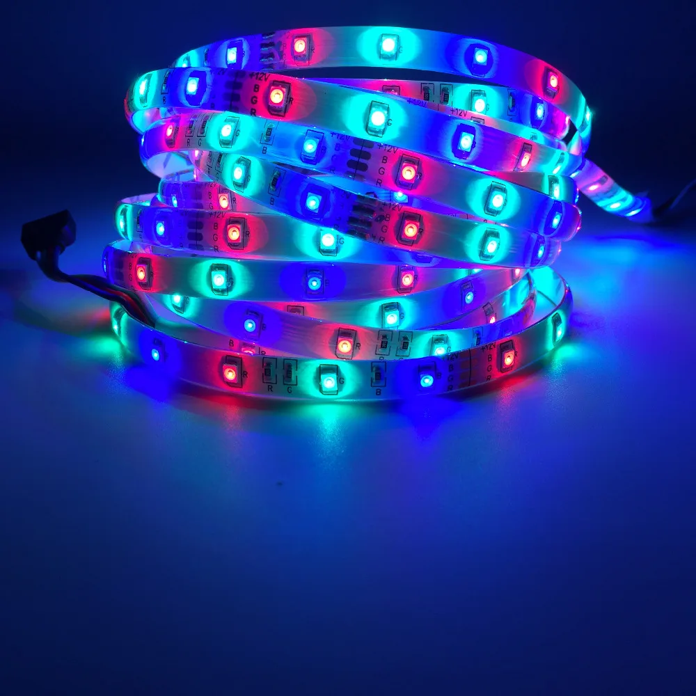 Светодиодная лента RGB 3528 SMD 300 60 светодиодов/м 24 ключа ИК контроллер адаптер