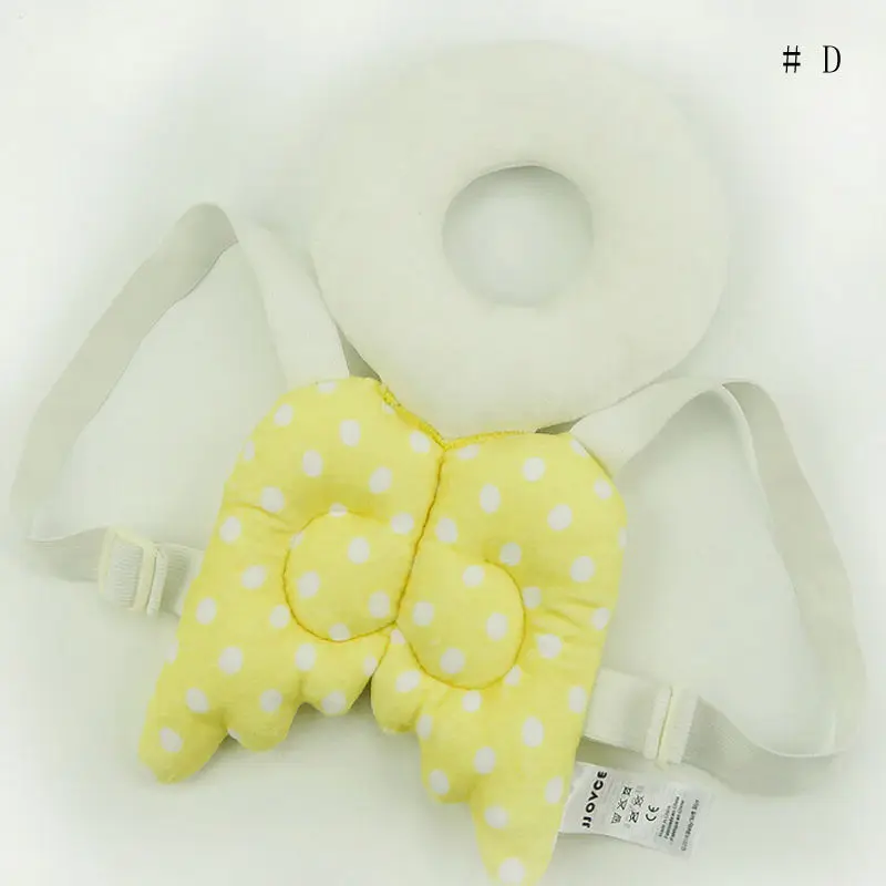 Новые фирменные очаровательные детские защитные накладки на голову для новорожденных, головные уборы с мультяшным рисунком для защиты головы ребенка - Цвет: D