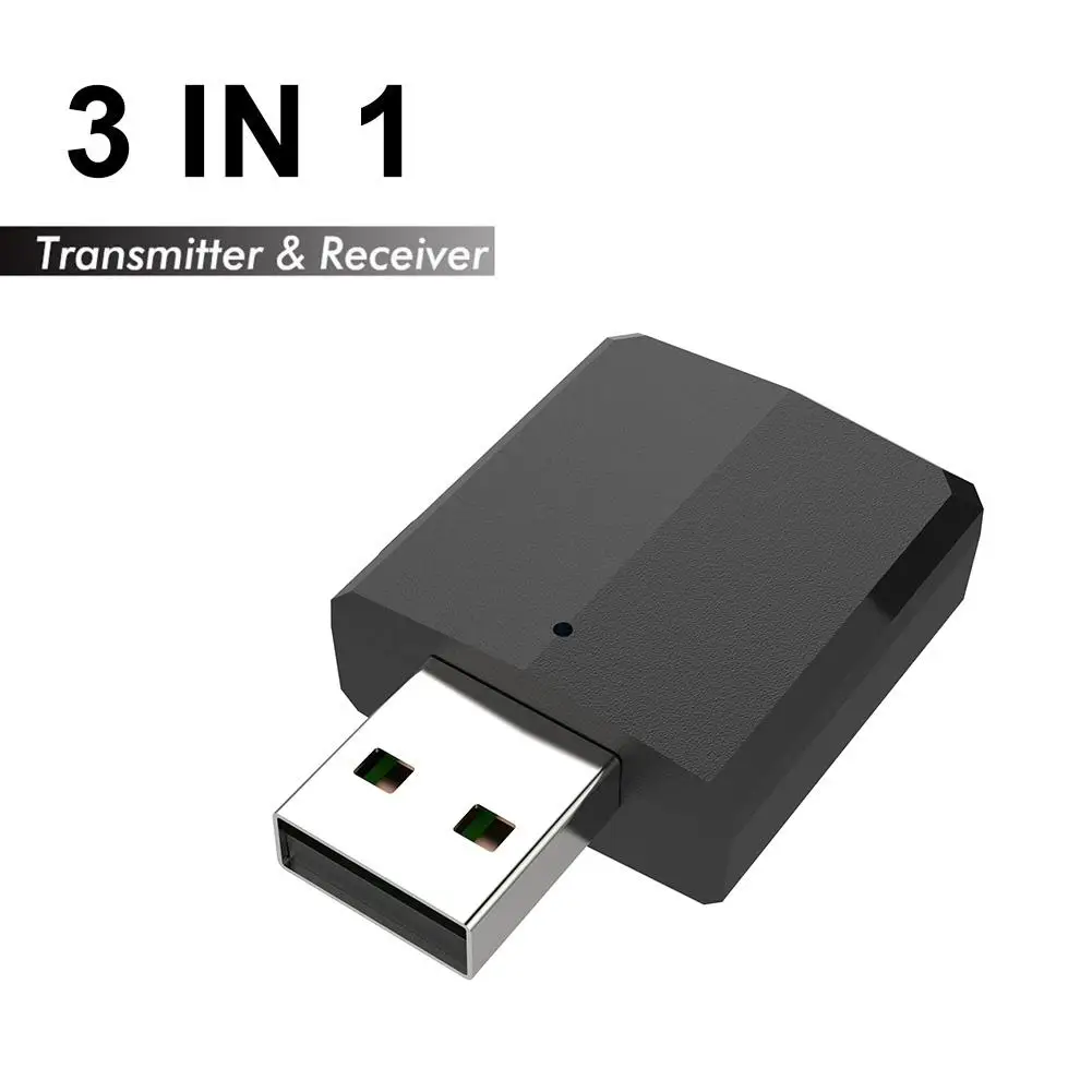 

3-in-1 USB Bluetooth 5.0 Audio Transmitter/Receiver Adapter for TV/PC/Car Grace