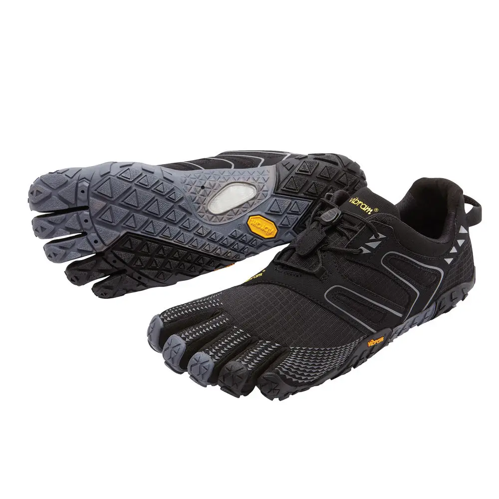 Vibram fivefingers V-TRAIL Лидер продаж дизайн резиновый пять пальцев Открытый нескользящий дышащий светильник вес обуви для мужчин - Цвет: 17M6901Black