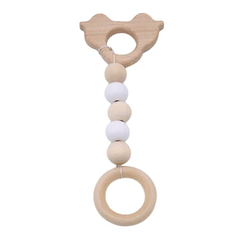 

Kids Wooden Bead Toy String Beads Baby Room Hanging Decorations Child Hand String Pendant Photo Prop Toys For Children