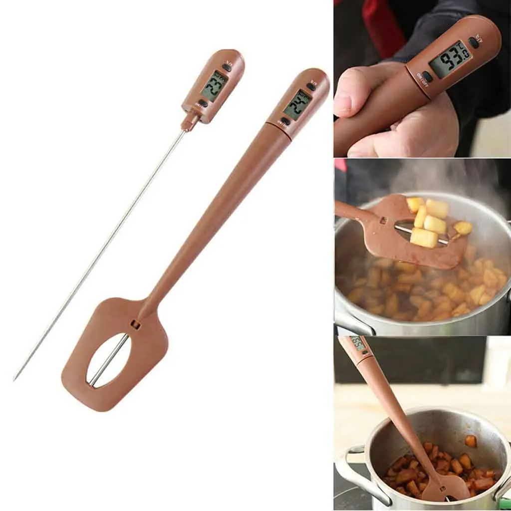 

Hot Sale Best Selling Lowest Price Digital Spatula Thermometer Cooking & Candy Temperature Reader & Stirrer in One Tools F1
