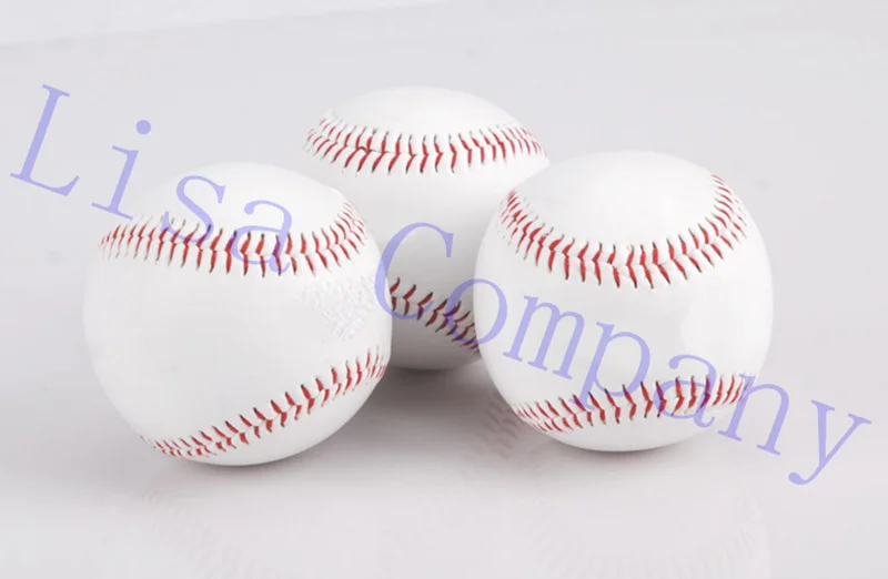 Новые белые диаметр 7 см ручного шитья мягкая текстура сплошной бейсбол практике обучения Бейсбол Мячи Спортивные команды игры