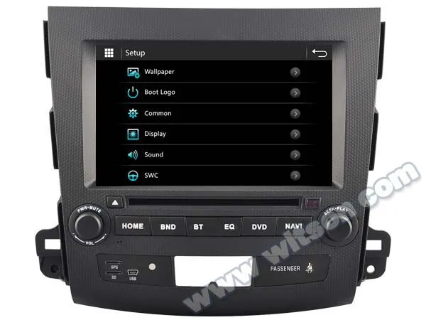 WITSON заводская цена! Автомобильный dvd для MITSUBISHI OUTLANDER/PEUGEOT 4007 CITROEN C-CROSSER+ технология MirrorLink+ TPMS+ DVR+ wifi