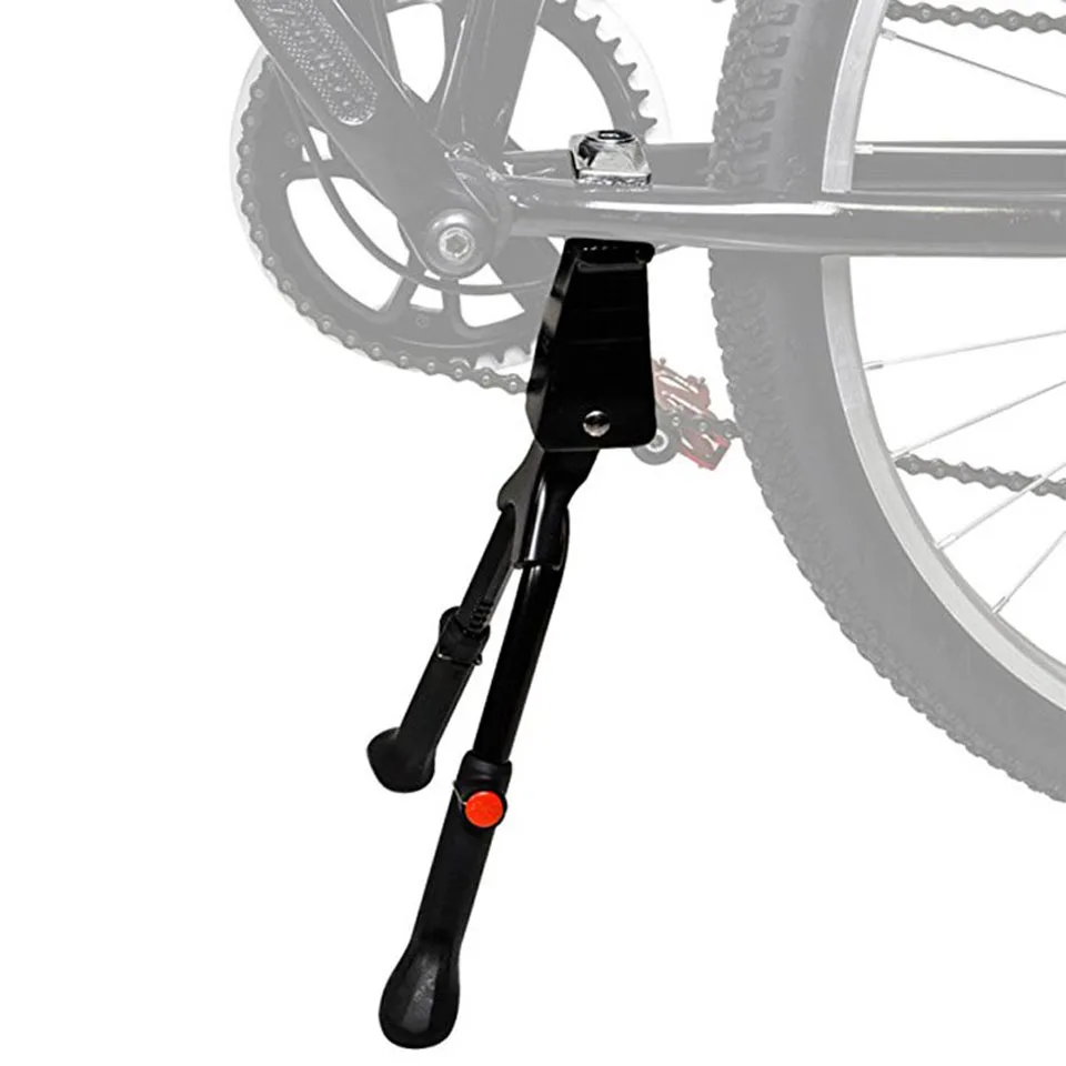 

Bike Bicycle 24''-29'' Adjustable Aluminum Bike Kickstand Road Bicycle Side Stick Stand Bike Accessories Black