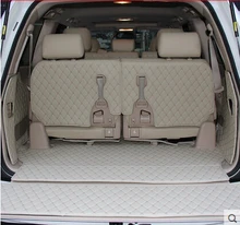 CHOWTOTO Custom Special Trunk Mats For Lexus LX 570 7seats Non-slip Waterproof Boot Carpets LX570 7 Seats Lagguge Pad