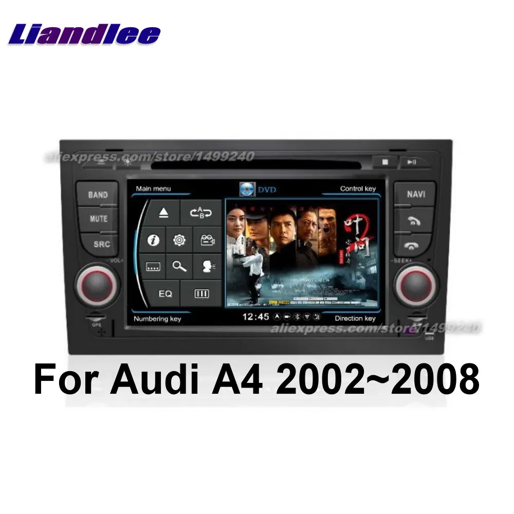 Liandlee 2 Din Автомобильный Android для Audi A4 2002 ~ 2008 радио GPS карты навигатор плеер HD экран BT