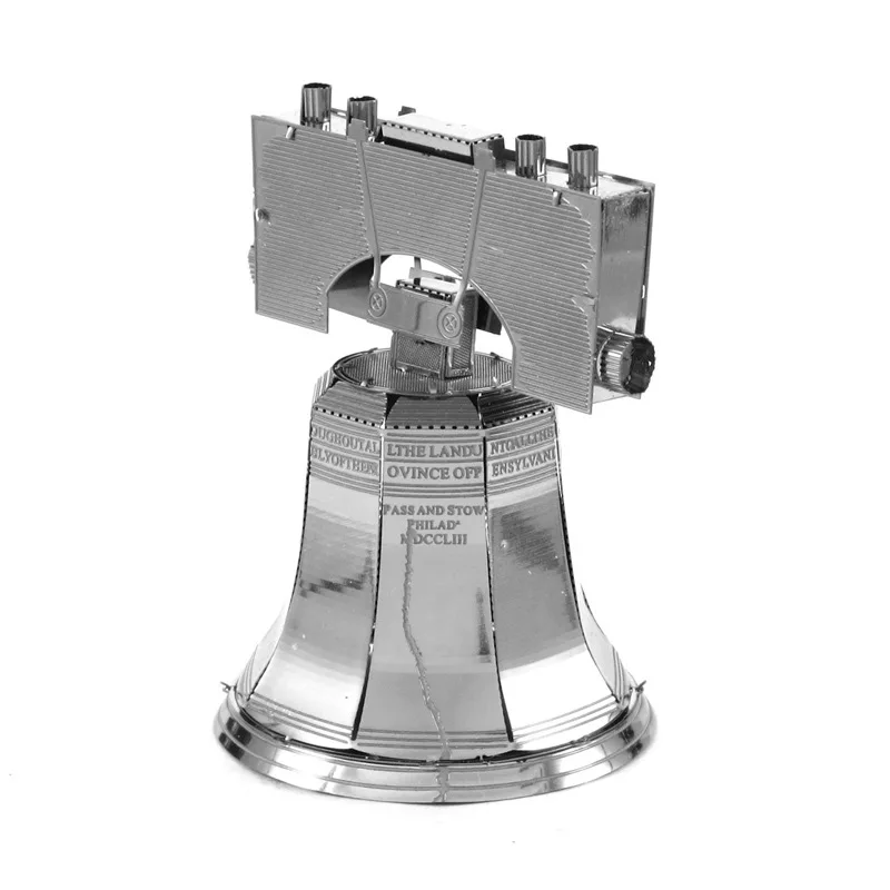 

3D Metal Puzzle Famous Building For The Liberty Bell Model Assemble Kits Puzzle Laser Cut Jigsaw Toys for Beginner