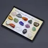 15 unids/set pulido crudo Original joyas de energía gemas naturales piedra Jaspers cuentas de cuarzo chakra de Sanación Reiki mostrar cuentas de piedra ► Foto 2/6