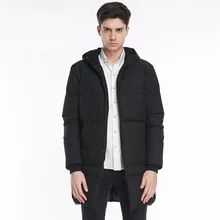 Пальто Для мужчин зимние куртки Для мужчин s кашемир Ман куртка coatscotton-ватник пальто моды случайные капюшоном Для мужчин длинный отрезок воротник