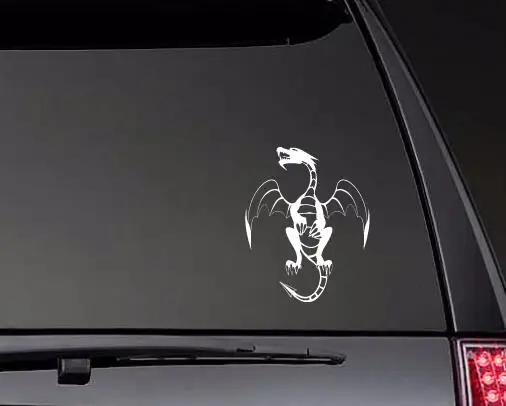 силиконовая наклейка на окно дракон