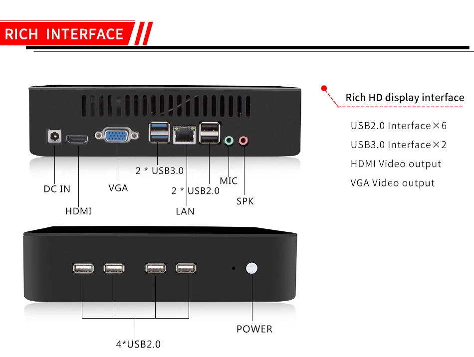 Intel Quad-Core i7 7700 т Мини-ПК kabylake HTPC i5 7500 т настольный компьютер неттоп Dual LAN HDMI VGA hd630 Графика 4 К Оконные рамы 10