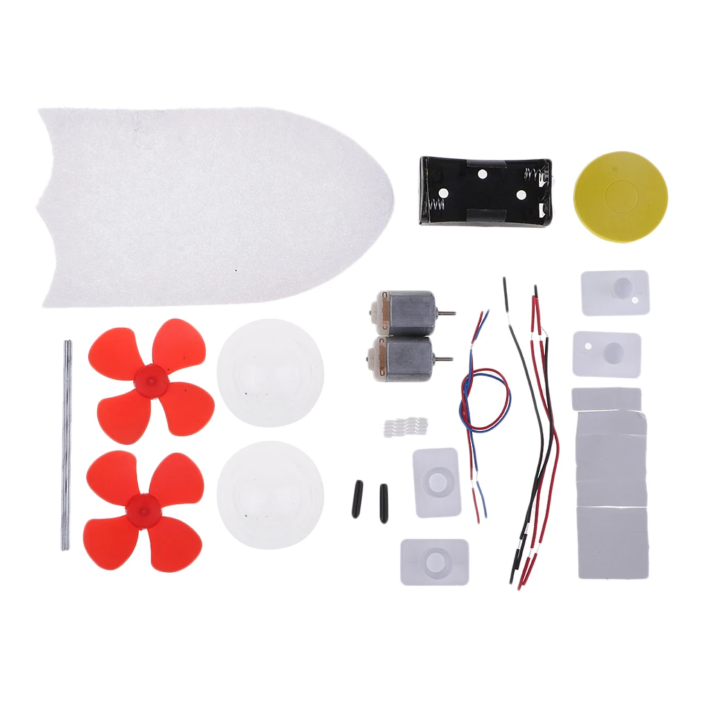 Science DIY RC Racing Boat Kit Scientific Experiment Material Education Toys School Class Learning Tools Toy For Student