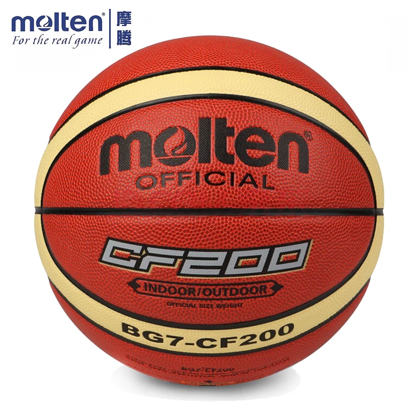 Баскетбольный Мяч Molten BG7-CF200, Официальный Размер 7, мужской баскетбольный мяч для тренировок в помещении и на улице, бесплатно с шариковой иглой+ сеткой