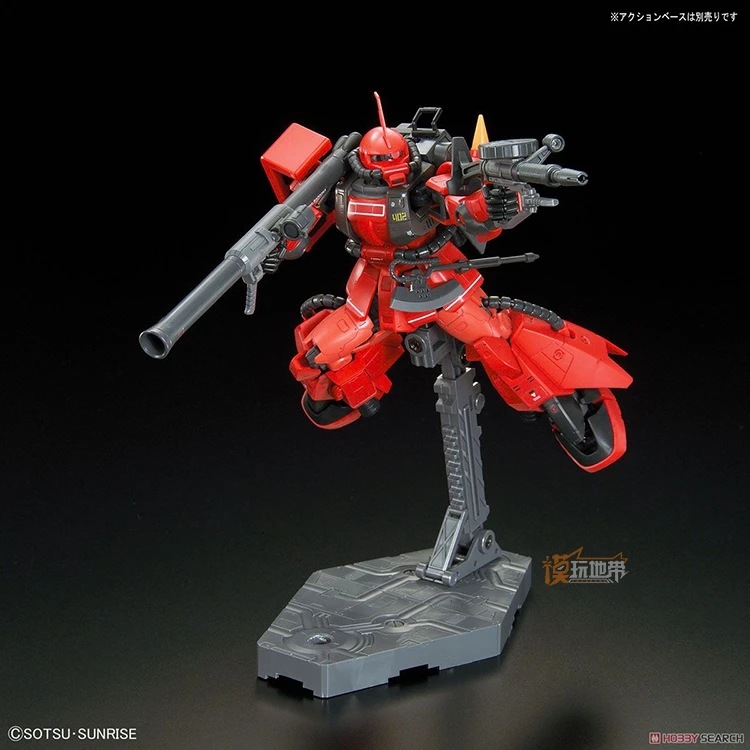 Japaness Bandai оригинальная модель Gundam RG 1/144 MS-06R-2, робот ZAKU II, распакованный мобильный костюм, детские игрушки