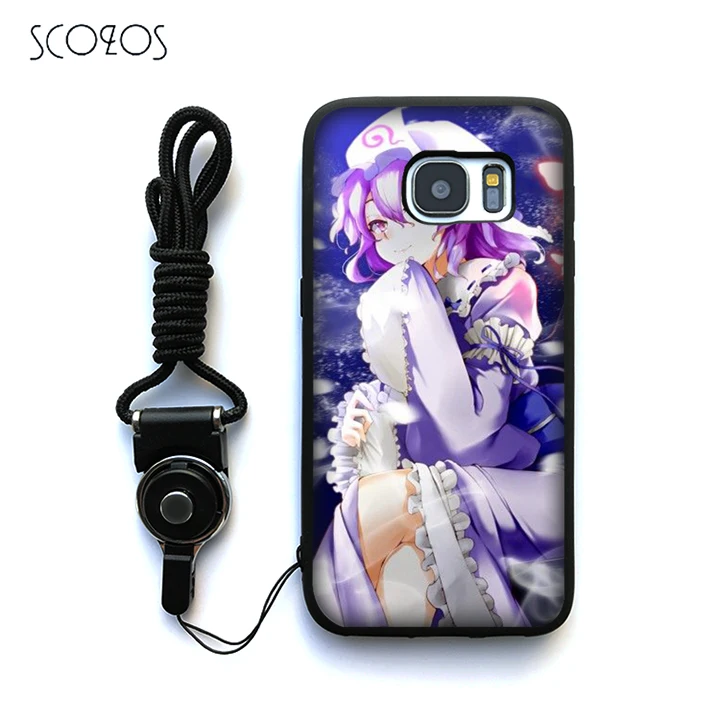 SCOZOS TouHou Project Saigyouji Ююко чехол для Samsung Galaxy S6 S7 край S8 плюс J3 J5 J7 A3 A5 A7 2016 Note 8 |