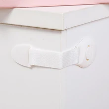 10 шт./лот Пластик Блокировка от детей ящика Дверь Кабинета шкаф туалет безопасности замки дети безопасности Пластик замки для защиты детей