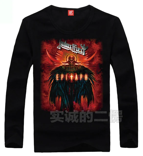 10 дизайнов Judas Priest Rock брендовая хлопковая рубашка 3D hell Angel mma rocker фитнес Hardrock тяжелый металл скейтборд полный рукав