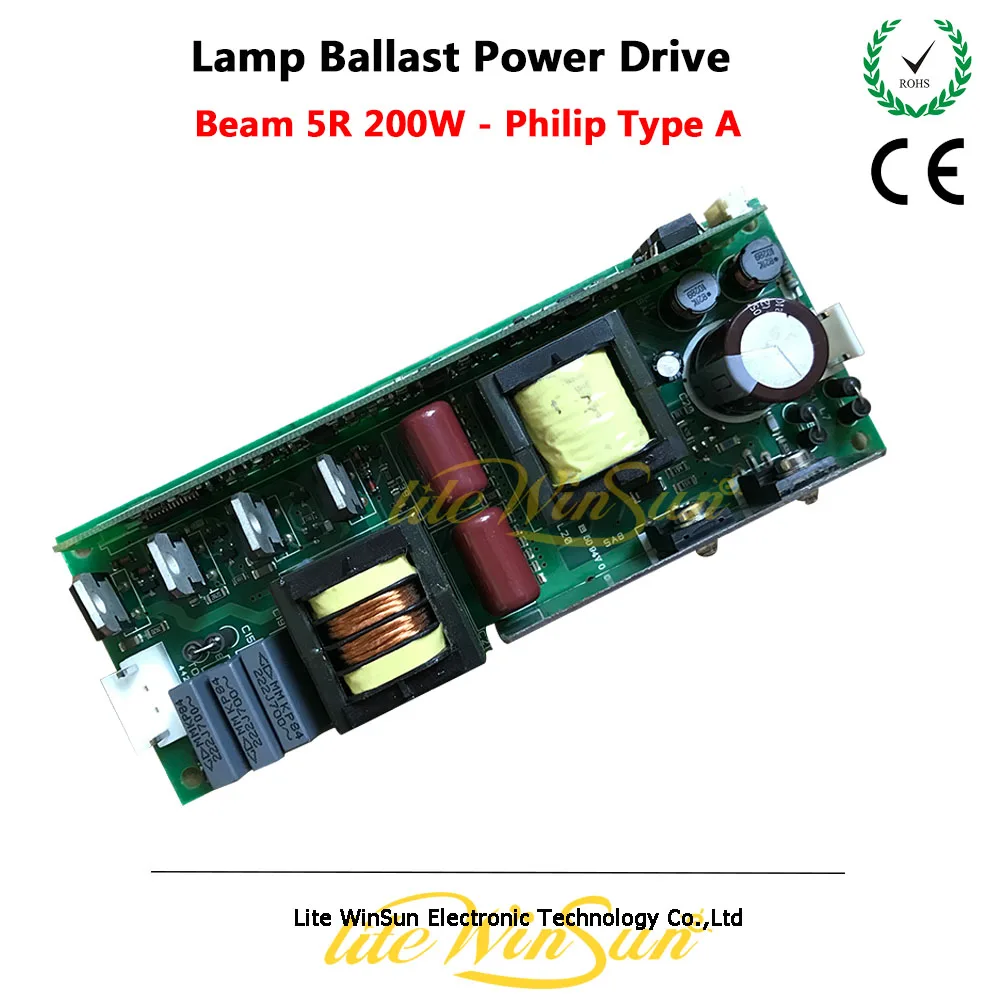 CABEZA MOVIL HAZ 200W DISCO BEAM 5R LAMP BALLAST POWER BOARD 24V