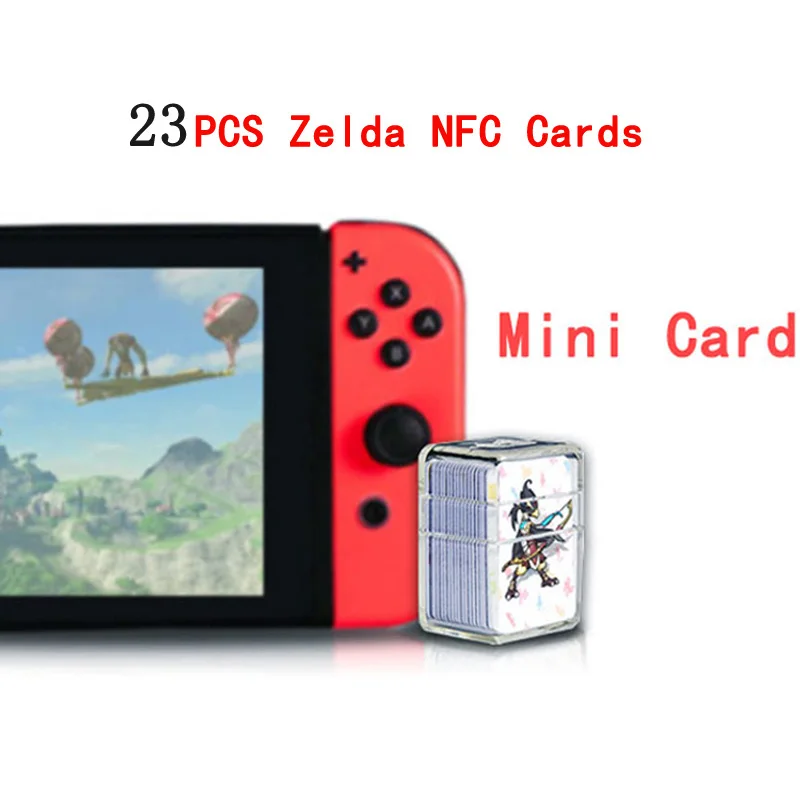 Совместимые 23 NFC игровые карты для Amiibo Botw Mipha Link Switch Zelda break Of The Wild Super Mario Cart 8 Odyddey Splatoon 2 - Цвет: 23pcs mini NFC Cards