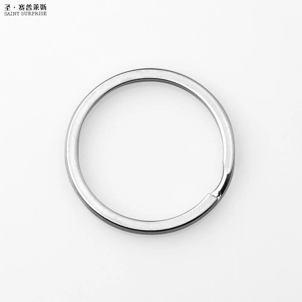 

20pcs 25mm Flat Iron Nickel Plated Split Key Rings keyring for Keychain Making Porte Clef Llaveros Sleutelhanger Portachiavi