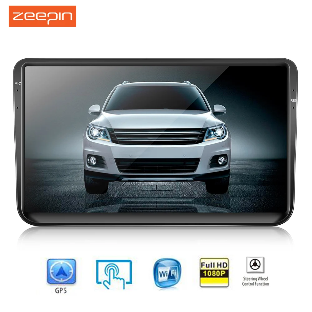 

ZEEPIN 9001 Android 6.0.1 Car Multimedia Player 1080P Touch Screen Quad-core 9-inch WiFi Steer Wheel Control Car Player for VW