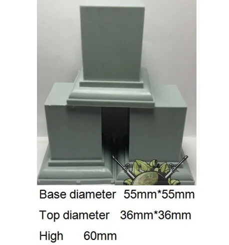 Основание из смолы диаметр 55 мм* 55 мм Верхний диаметр 36 мм* 36 мм высокий 60 мм комплект из смолы Новое поступление лучшее качество