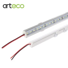 5 шт.* 50 см V алюминиевый профиль DC12V настенный угловой СВЕТОДИОДНЫЙ светильник 5730 36 светодиодный V образный Угловой светодиодный жесткий линейный светильник лампа для шкафа