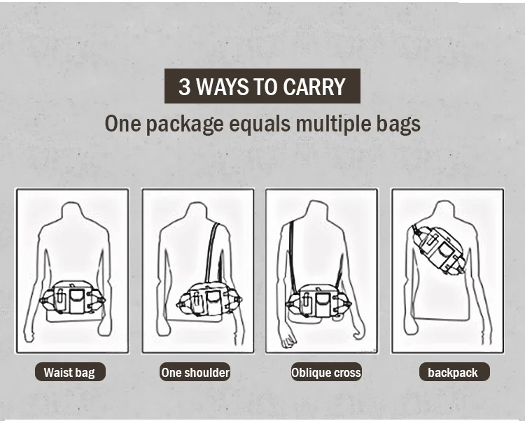 Superior ao ar Bolsa da Cintura à Prova Bolsa de Mão Livre Militar Tático Dnylon Água Náilon Acampamento Caminhadas Mochila Bolsa 7 Superior ao ar livre militar tático saco