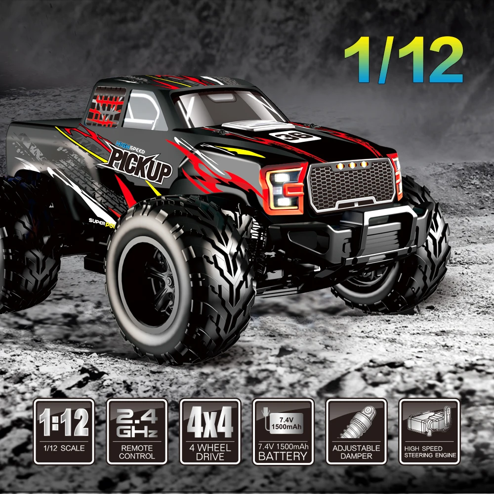Flytec_8897_112_RC_Car_2.4G_Four-wheel_Drive_Off-road_Pick-up_Truck_High_Speed_RTR_Buggy_Electronic_Car_09
