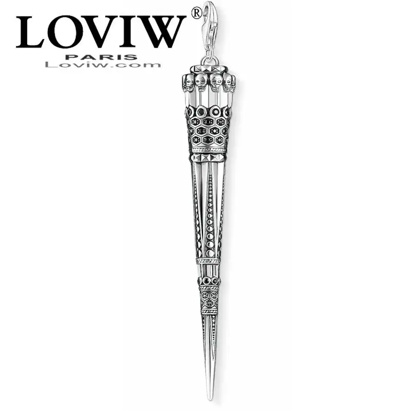 

Ethnic Skull Cone Charm,Europe Style Rebel Good Jewelry For Women thomas sabor Gift In 925 Sterling Silver & Zirconia