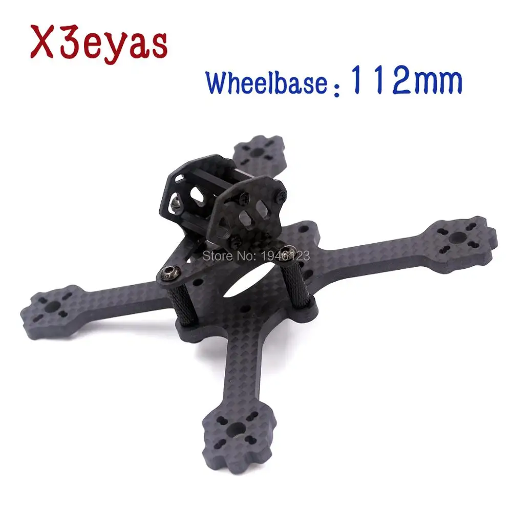 

X3 EYAS Carbon Fiber Frame Wheelbase 112mm Work with 1306 Motor 3045Props F3 Flying Tower Indoor MINI 5.8G FPV Racing Drone