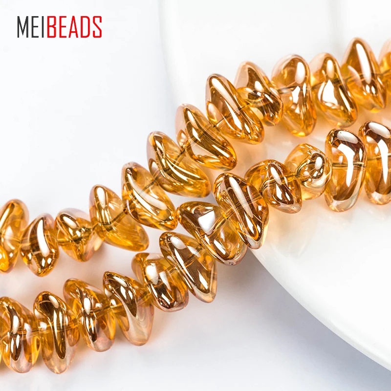Стеклянные бусины MEIBEADS нерегулярный разделитель разноцветные для браслета