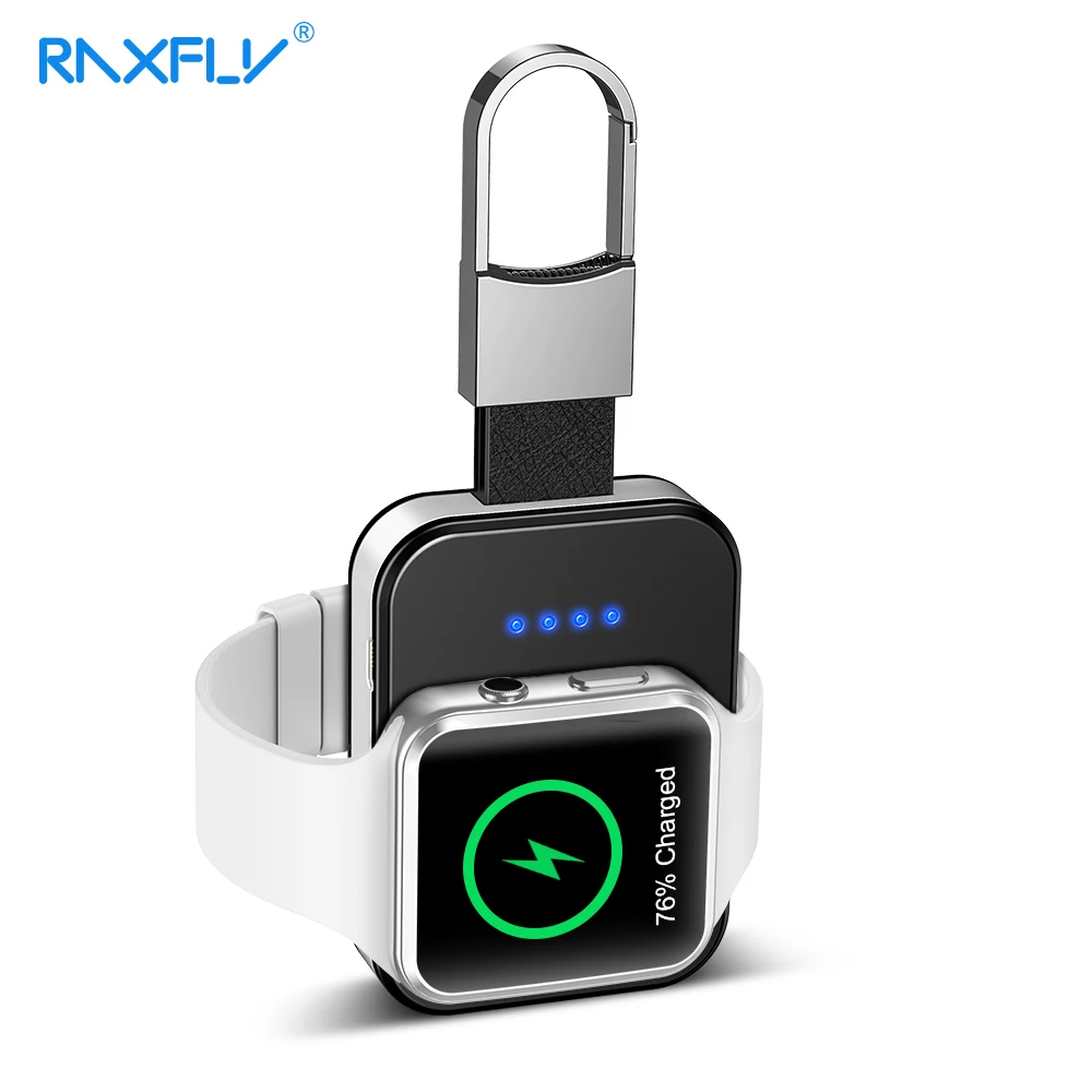 

RAXFLY Original Design Mini Wireless Charger For Apple i Watch Series 1 2 3 4 Power Bank Dock Charger Fast Wireless 950mAH Dock