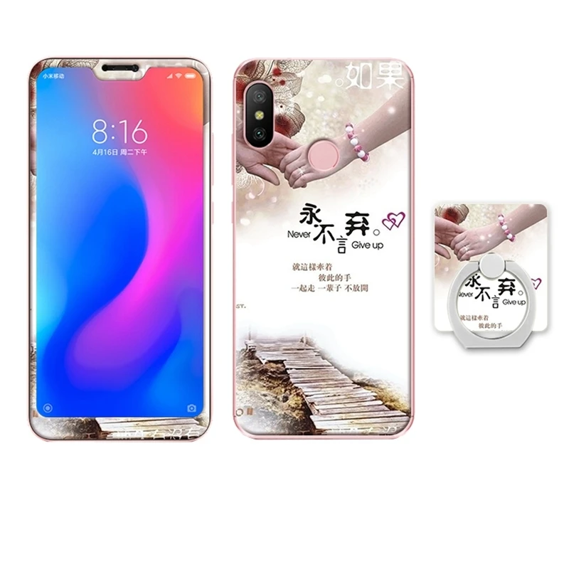 Xiaomi redmi 6 pro redmi 6 redmi 6a mi A2 lite glass case cover  (13)