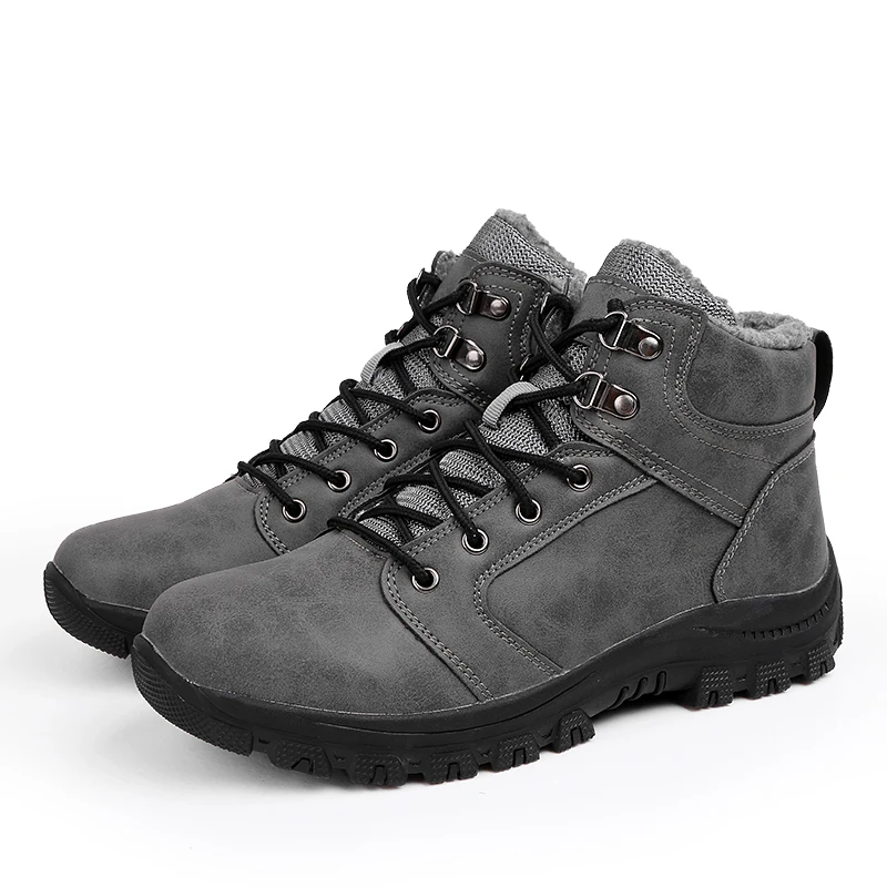 Quentes Clássicos De Misalwa Homens Água Borracha Inverno Botas Dos Curtas Black Nanas6 Lazer Nanas6 Grande Resistnat Tamanho brown Com Pelúcia Chukka Sapato grey Super Nanas6 Trabalho 8Oqwf8
