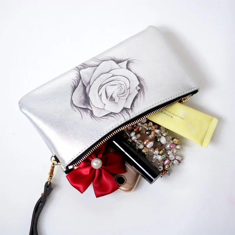 Модные клатчи для женщин клатч женский маленький серебряный вечерний конверт сумка с ремешком Роскошный кошелек из натуральной кожи клатч