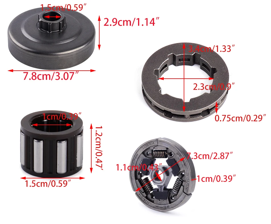 LETAOSK цепная муфта зубчатого колеса барабан и игольчатый сепаратор комплект подшипников подходит для Stihl 044 046 MS440 MS460 аксессуары для бензопилок