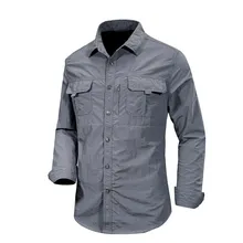 Мужская спортивная быстросохнущая тонкая рубашка на весну-лето для верховой езды, рыбалки, альпинизма, дышащая свободная армейская тренировочная тактическая рубашка, топы